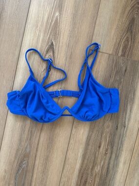 Electric Blue Underwire Bikini Top